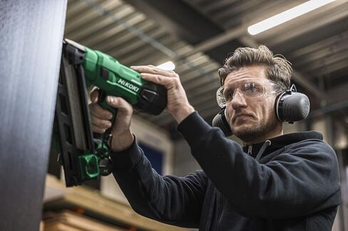 HiKOKI NT1865DA Cordless Pin Nailer, 18 V Nailer 34°, 32-65 mm, Brushless | Air spring drive, LED, in HSC IV system case, without battery and charger, ideal for wood processing and assembly in Kuwait