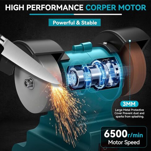 Mini Bench Grinder Polisher Compatible with Makita 18V Batteries, Electric Mini Sander for Crafts, Small Benchtop Grinding Machine for DIY, Metal, Wood, Jewelry Buffing in Kuwait