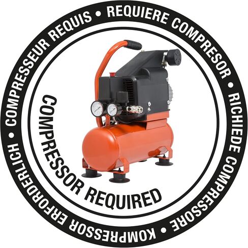 TACWISE A6422V Air Headless Pinner, Uses 23G / 12 – 22 mm Pins, Orange/Black in Kuwait