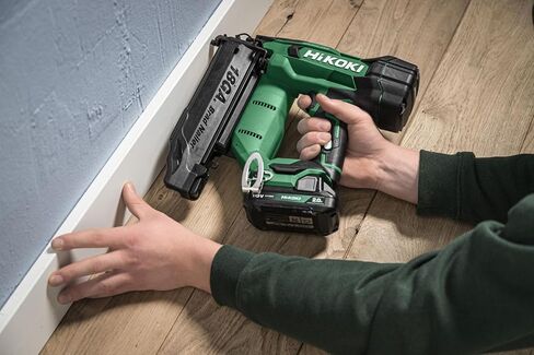 HIKOKI Battery Pin Nailer (0°), NT1850DA (18 V, Pin Head Diameter: 1.9 mm, Pen Type: SK Pen (18 Ga), Drive-in Item: 2.5 Pieces per Second, Pens per Charge (Approx.): 1,500 Pieces) Box Contents: All in Kuwait