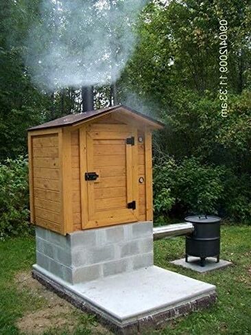 8' x 6' Smokehouse Building Plans - DIY Smoker Construction Blueprint in Kuwait