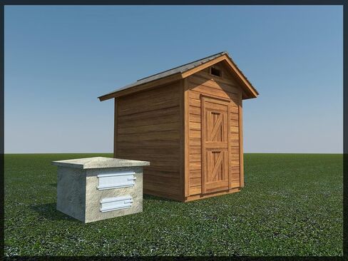 8' x 6' Smokehouse Building Plans - DIY Smoker Construction Blueprint in Kuwait