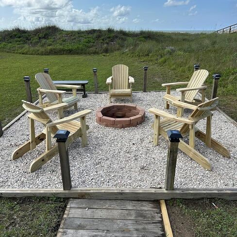 Island Crown Adirondack Chair Project Plan with Easy-to-Follow Instruction Booklet and Full Size Paper Templates, DIY Woodworking Blueprint, Made in USA in Kuwait