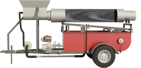 9' Gold Mining Trommel Plans - Trailer Mounted Prospecting Equipment in Kuwait