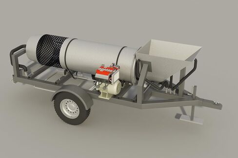 9' Gold Mining Trommel Plans - Trailer Mounted Prospecting Equipment in Kuwait