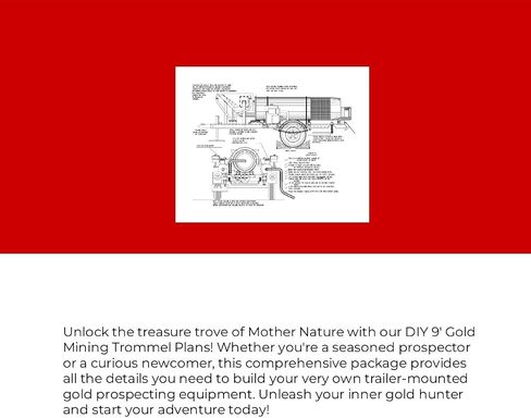 9' Gold Mining Trommel Plans - Trailer Mounted Prospecting Equipment in Kuwait
