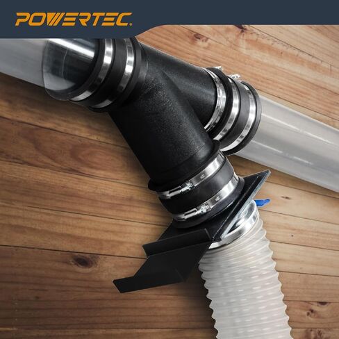 POWERTEC Clear PVC Pipe 6" x 36" Long, 2PK Rigid Plastic Tubing, Round Tube Compatible w/Dust Collection Fittings - Hose for Woodworking Tool, Dust Collection System or Cat Tree (70274-P2) in Kuwait