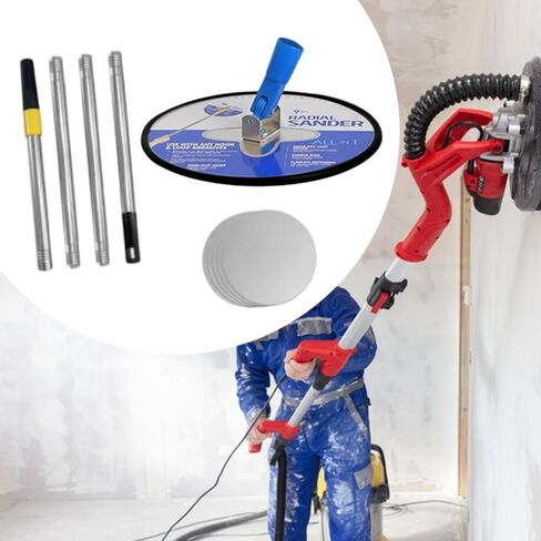 1 Piece Drywall Sander Manual Handheld Pole Sander Radial Round Wall Sander 360 Degree Rotary Polishing Tool for Painting Projects suitable for home in Kuwait