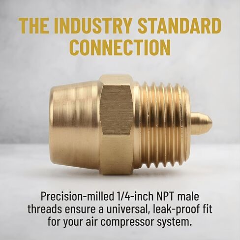 Air Compressor Cold Start Valve 1/4 NPT, Brass 25 PSI 1.7 BAR, 2-Pack | Easy Cold Starts — Bleeds head pressure, motor spins free before load hits in Kuwait