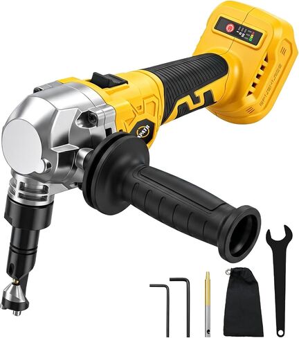 Cordless Metal Nibbler Compatible with DeWALT 20v Max Battery Brushless Motor 16 Gauge Variable Speed Assist Handle For Metal Cutting, Stainless Steel and Aluminum (No Battery) in Kuwait