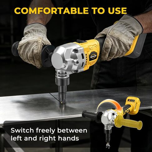 Cordless Metal Nibbler Compatible with DeWALT 20v Max Battery Brushless Motor 16 Gauge Variable Speed Assist Handle For Metal Cutting, Stainless Steel and Aluminum (No Battery) in Kuwait