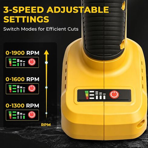 Cordless Metal Nibbler Compatible with DeWALT 20v Max Battery Brushless Motor 16 Gauge Variable Speed Assist Handle For Metal Cutting, Stainless Steel and Aluminum (No Battery) in Kuwait