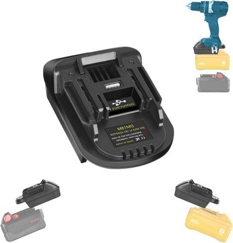for Makita to for DeWalt Battery Adapter, for Makita to for Milwaukee Battery Adapter, Compatible with M18 and for DeWat 20V 60V Lthium Battery to Power for Makita 18V Cordless Tools in Kuwait
