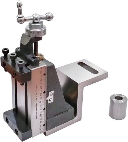 MachEl Mini Vertical Milling Slide with Z-Type Angle Plate – Precision Direct-Fit Attachment for Mini Lathe Machines, Includes Clamp in Kuwait