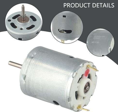 DC12V 19800RPM Carbon Brush Motor Compatible with for MABUCHI RS-365SV-1870 High Stability Low Noise Electric Motor for Power Tools and DIY Projects Installation in Kuwait