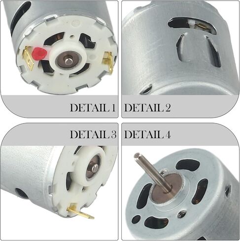 DC12V 19800RPM Carbon Brush Motor Compatible with for MABUCHI RS-365SV-1870 High Stability Low Noise Electric Motor for Power Tools and DIY Projects Installation in Kuwait
