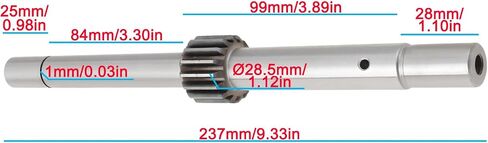 SING F LTD Milling Machine Power Feed Input Shaft B166 Compatible With Bridgeport No 3 No 4 Mills in Kuwait