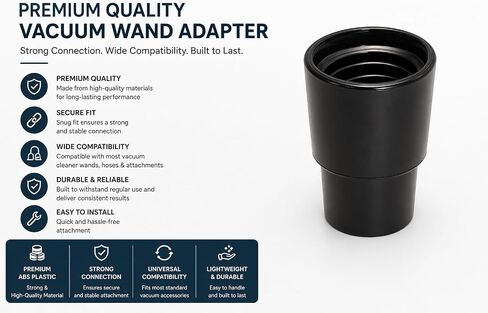 Replacement of Cen-Tec Systems. 1-1/4'' Crushproof Hose Cuff, Black, Soft #49005 in Kuwait