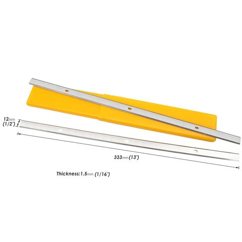 TASP 13 Inch Planer Blades for Delta 22-580, 22-555, Grizzly G0689, Craftsman 21743, POWERTEC PL1300, Ryobi AP1300, Steel City 40100, Replacement for Delta 22-549 Planer Knives, Double Edged, 2 Pairs in Kuwait