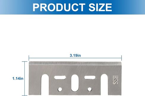 3-1/4 Inch HSS Planer Blades 82mm Fits for Makita XPK01,N1900B,KP0810-2PCS | 82x29x3mm,Compatible with DeWalt DW680,D26676,DW6655,Compatible with BOS-CH PA1205 in Kuwait