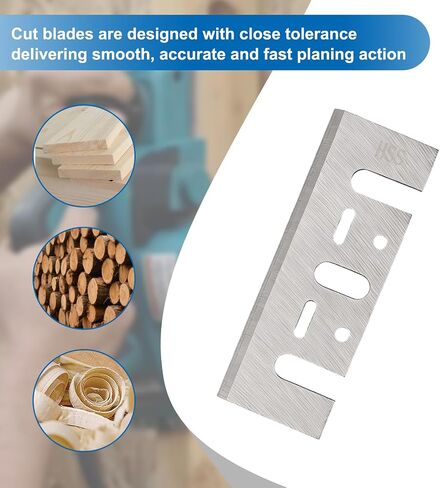 3-1/4 Inch HSS Planer Blades 82mm Fits for Makita XPK01,N1900B,KP0810-2PCS | 82x29x3mm,Compatible with DeWalt DW680,D26676,DW6655,Compatible with BOS-CH PA1205 in Kuwait