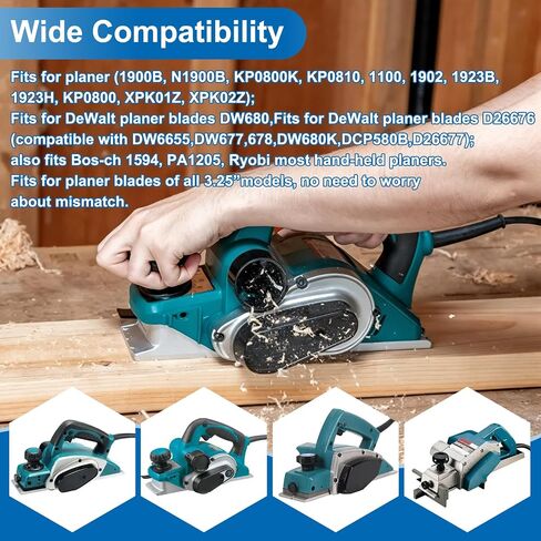 3-1/4 Inch HSS Planer Blades 82mm Fits for Makita XPK01,N1900B,KP0810-2PCS | 82x29x3mm,Compatible with DeWalt DW680,D26676,DW6655,Compatible with BOS-CH PA1205 in Kuwait