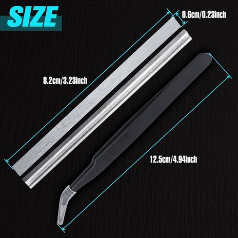 SPEEDWOX 10pcs 82mm Tungsten Carbide Portable Planer Knife Blades Replacement 3-1/4 Inch Planer Blades with Special Tweezers for Bosch, Makita, DeWalt, Wen 6530, Ryobi, Craftsman in Kuwait