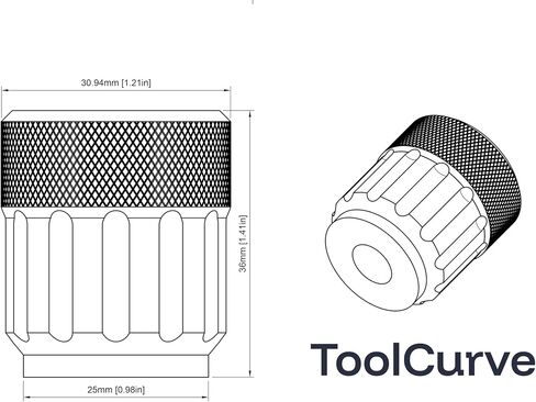 ToolCurve Stubby Knob Compatible with Dewalt DW735 Planer & DW735X (Plastic, Yellow) in Saudi Arabia