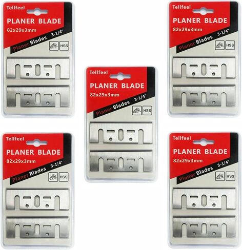 3-1/4 Inch 82mm TCT Carbide Planer Blades Replacement for Makita N1900B, KP0810, XPK01, DeWalt D26676, DW6655 DW6801594 PA1205,1594 PA1205, 2 Sets (10) in Kuwait