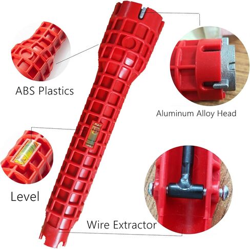 14 in 1 Faucet and Sink Wrench Multifunctional Basin Wrench Faucet Wrench for Tight Spaces Undermount Kitchen Bathroom Toilet in Kuwait