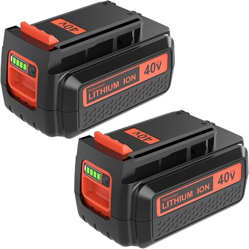2-Pack 3600mAh LBX2040 Lithium ion Replacement Battery Compatible with Black and Decker 40V Battery LBX2040 LBXR36 LBXR2036 LST540 LCS1240 LBX1540 LST136W 40V Cordless Power Tools Battery (Orange) in Saudi Arabia