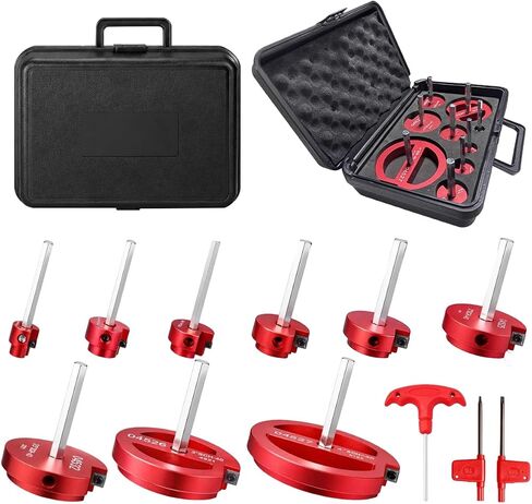 9 PCS PVC Pipe Reamer Kit for 1/2" Drills, Aluminum PVC Fitting Saver Reamer Tool for SCH 40 PVC CPVC ABS Plastic Pipe, Includes 1/2" 3/4" 1" 1-1/4" 1-1/2" 2" 2.5" 3" 4" Plumbing Reaming Tool Set in Kuwait