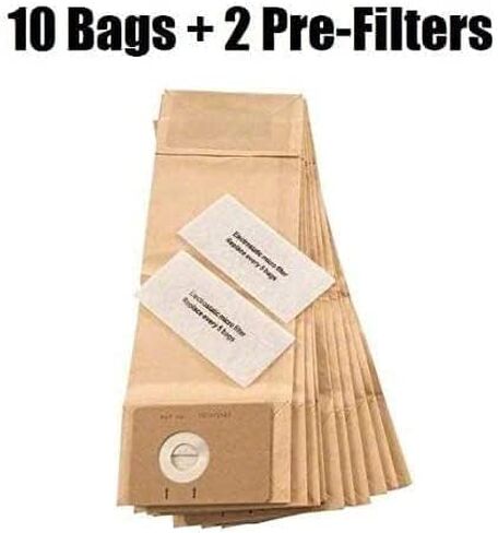 Vacuum Dust Bag Kit (10) Bags with (2) Pre-Filters for Advance 107413584, Courtesy of Jenahuip. in Kuwait