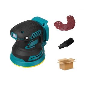 12000RPM Brushless Electric Sander Wood Grinder Polishing Grinding Machine with 9pcs Sandpaper(1 Battery) in Kuwait