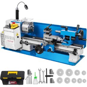 Bench Top Mini Metal Lathe 7"x14" Variable Speed Milling Machine w/ a Lamp in Saudi Arabia