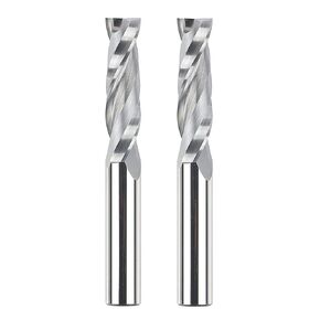 SpeTool 2PCS Downcut Spiral Router Bits 1/2 Shank with 1/2 inch Cutting Diameter, Solid Carbide Router Tool Bits Set for Wood Mortise in Kuwait