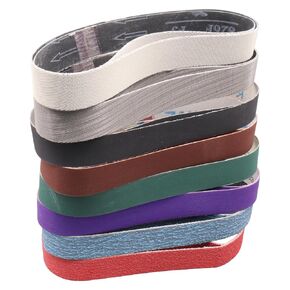 1 x 18 Inch Knife Sharpener Sanding Belts, 16 Pack | 80/120/240/400/600/1000/2500/5000 Grit, for Work Sharp Ken Onion Blade Grinder Attachment, for Knife Sharpening in Kuwait