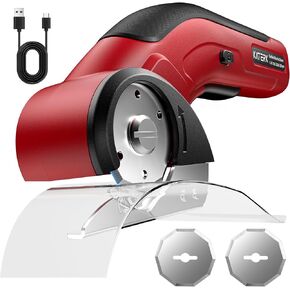 Katerk 4.4V Cordless Electric Scissors, Cardboard Cutter Electric with 2pcs Blade, USB-Rechargeable Powerful Fabric Cutter, Power Shears, Electric Scissors for Cardboard, Leather, Carpet, Plastic,Felt in Kuwait