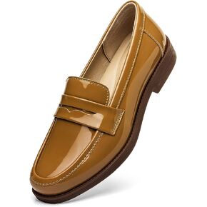 Women’s Comfortable & Lightweight Leather Penny Loafers Slip On Business Casual Dress Shoes Office Work Flats Everyday Walking Shoes for Women in Saudi Arabia