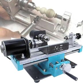 DIY Wood Beads Bench Drill, Timber Lathe Machine, Micro Metal Lathe, 7 Adjustable Speeds,for Wood Beads Buddha Pear in Kuwait
