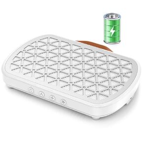 AURELLE Cordless Nail Dust Collector, Powerful 1700PA Dual Turbo Fans Dust Extractor, 3 Suction Modes & Reusable Filter, 4000mAh Rechargeable Nail Vacuum Fan for Nail Tech, Salon & Home Use, White in Kuwait