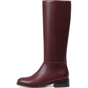 Mattiventon Knee High Boots Women Fashion Long Tall Boots with Round Toe Low Heel Side Zip Stretch Riding Boot for Fall Winter in Saudi Arabia