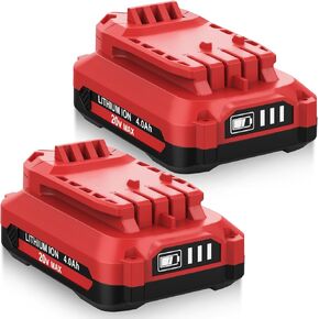 2 Pack 20V 4000mAh Replacement for Craftsman V20 Lithium Battery (Multi) | Compatible with Craftsman 20 Volt Battery 4.0Ah MAX CMCB205 CMCB204 CMCB206 CMCB202 CMCB201 20 Volt Cordless Tools (Multi) in Kuwait