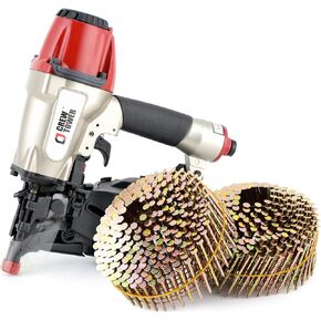 15 Gauge 1-1/4-Inch to 2-1/2-Inch Siding Nail Gun and 3600 Count 2" x .098 Coil Nails Set in Kuwait