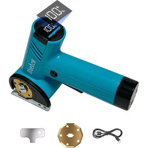 Cordless Electric Scissors, Rechargeable Cardboard Cutter with LED Light, 4-Speed Settings, Safety Lock, 2 Blades, USB-C Battery Powered Box Cutter for Carpet, Leather, Fabric, Packages in Kuwait