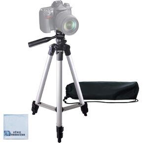 سلسلة Elite مقاس 80 بوصة احترافية شديدة التحمل مع أرجل بزاوية، حامل ثلاثي لكاميرات الفيديو DSLR + قماش من الألياف الدقيقة in Kuwait