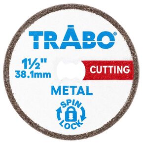 Trabo Spin Lock 1-1/2" (38.1mm) (38.1mm) Rotary Tool High Performance Cubic Boron Nitride Cutting Wheel Compatible with Dremel EZ-Lock for Cutting Metal in Kuwait