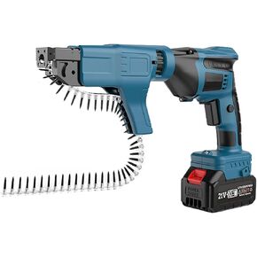 21V Cordless Electric Screw Gun - Drywall Screwdriver with 2 Lithium Batteries, 45NM Torque, Suitable for 15-35mm Screws, for DIY Projects in Kuwait