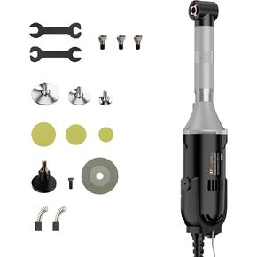 IZIO Multi-Purpose Electric Die Grinder Kit - 6 Variable Speed Polisher & Sander, Compact 1" Rotary Angle Grinder for Metal/Wood Crafting, DIY & Professional Grinding Tool (Black) in Saudi Arabia