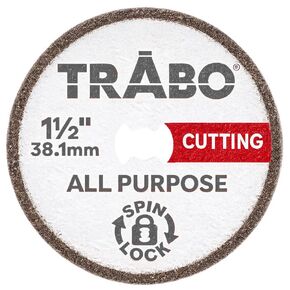 Trabo Spin Lock 1-1/2" (38.1mm) Rotary Tool High Performance All Purpose Diamond Cutting Wheel Compatible with Dremel EZ-Lock in Kuwait